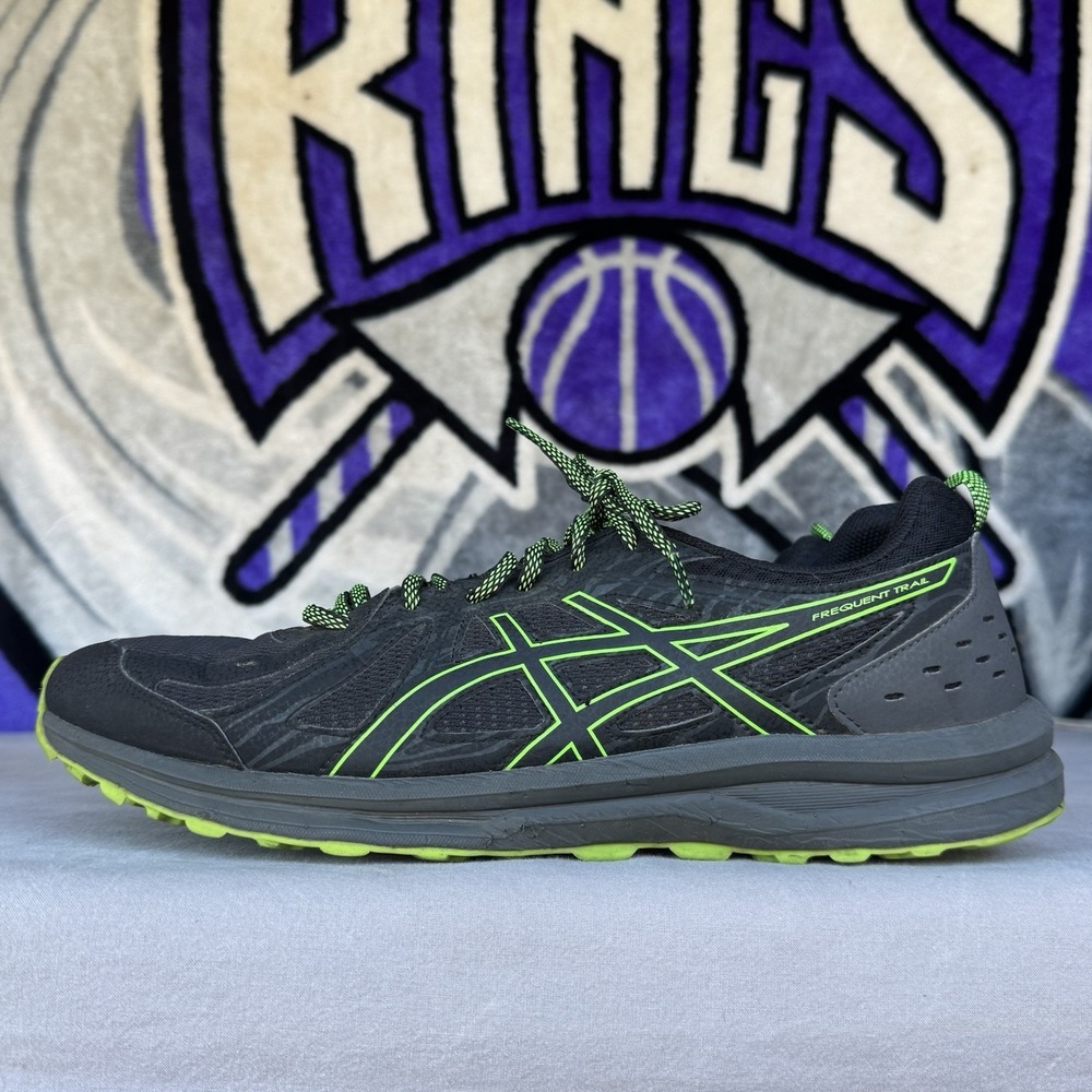 Size 14 - Asics Frequent Trail‎ Outdoor Shoes Men's Black Sneakers 1011A585
